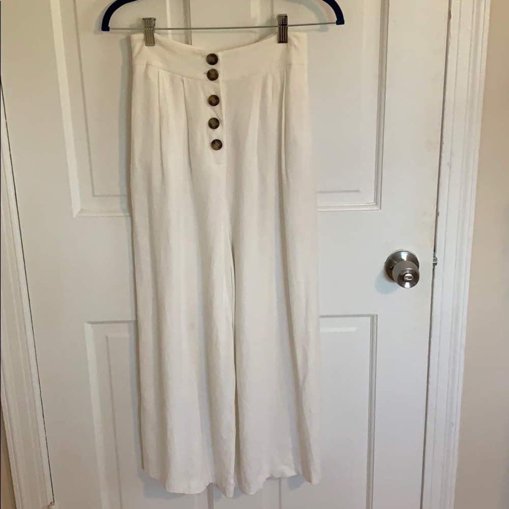 Top Shop button-up fabric pants